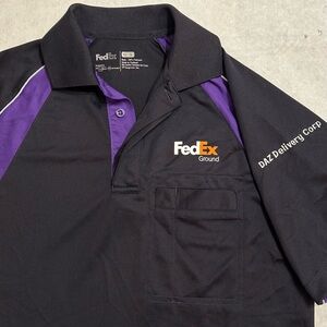 FedEx Ground DAZ Delivery Short Sleeve Polo Reflective Employee Uniform Men’s S